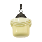 Antieke Art-deco Hanglamp thumbnail 1