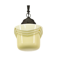 Antieke Art-deco Hanglamp