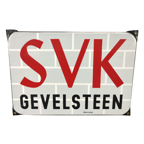 Emaille Bord Svk Gevelsteen 1961