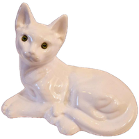 Vintage Beeldje Poes Jaren 70 Beeld