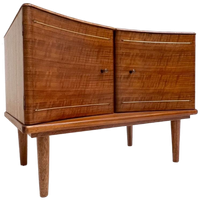 Engels Houten Kastje Met Messing Versiering, 1960'S