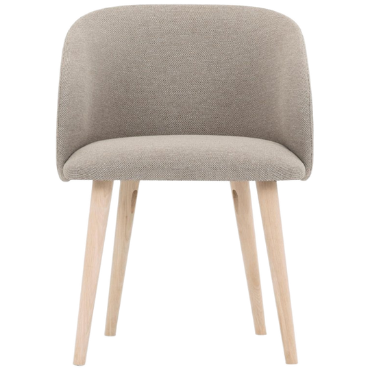 Sofacompany | Roze Eetkamerstoel Agnes Bruin 1