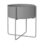 Blomus Kena Plantenbak Met Standaard Grijs Ø 39 Cm thumbnail 1