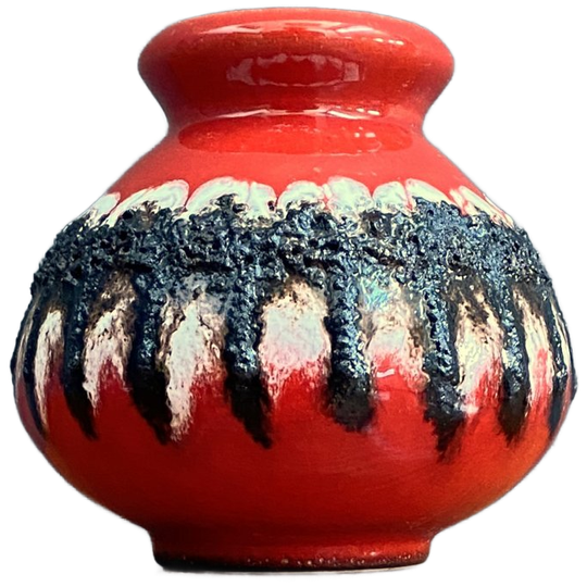 Schlossberg West Germany Fat Lava Vase 1960S 1