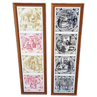 2 X Tegeltableau Met Tegels In Apotheek- En Alchemie Thema.