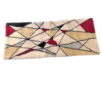 Wol Vloerkleedje – Mondriaan De Stijl – Jaren 50 -(kl26)