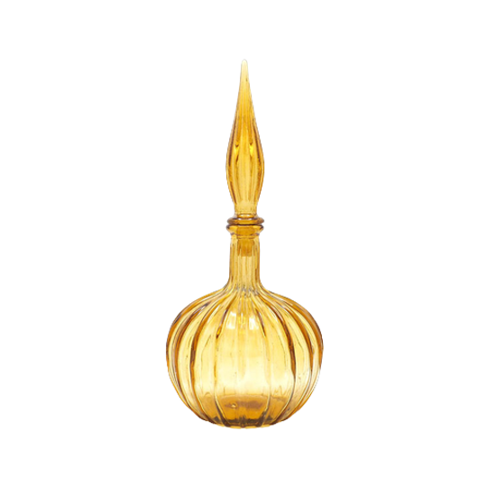 Empoli Genie Grote Glazen Stolpvaas Amber 1