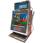 Lege Ombouw Van Vintage Slotmachine/Jackpot Bell Fruit, Cowboy Scene thumbnail 1