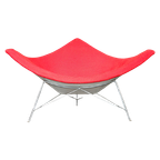 Early Model Vintage Coconut Chair By George Nelson For Herman Miller Fiberglass Shell thumbnail 1