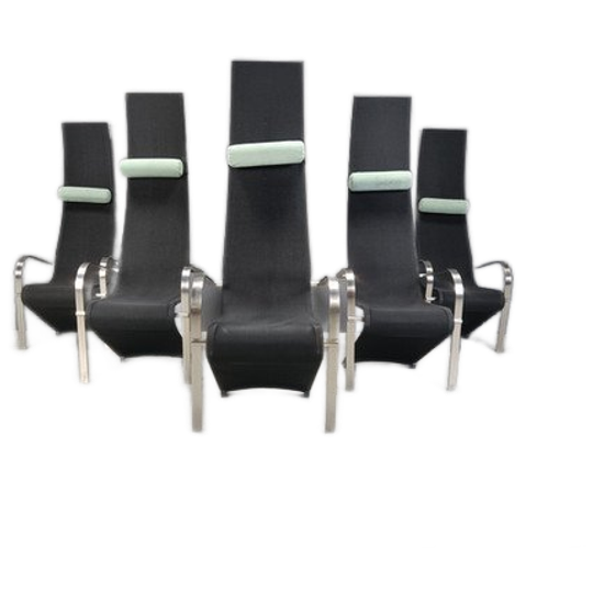 Postmodern King Dining Chairs By Belgochrom - Set Of 6 1