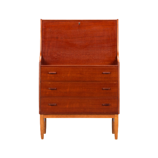 Deens Design Teak Secretaire, 1960s 1