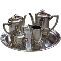 Wellner Soehne Verzilverd Koffie/theeservies.