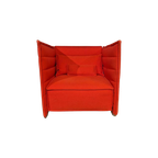 Vitra Alcove Plume - Fauteuil - Rood - Stof - Design thumbnail 1