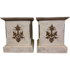 Set 2 X Unieke Kerk Zuilen Consoles Pied De Stalles Frans thumbnail 1
