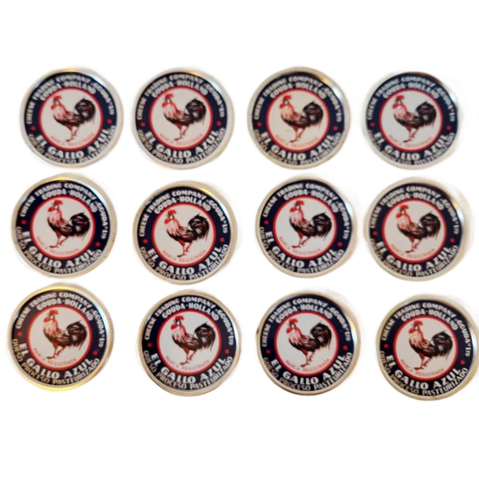 12 Vintage Onderzetters Van Blik Gouda Holland Kaas Deksel 1