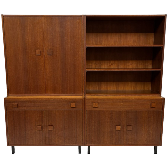 Vintage Wandmeubel Boekenkast Teak Jaren 60 Design 1