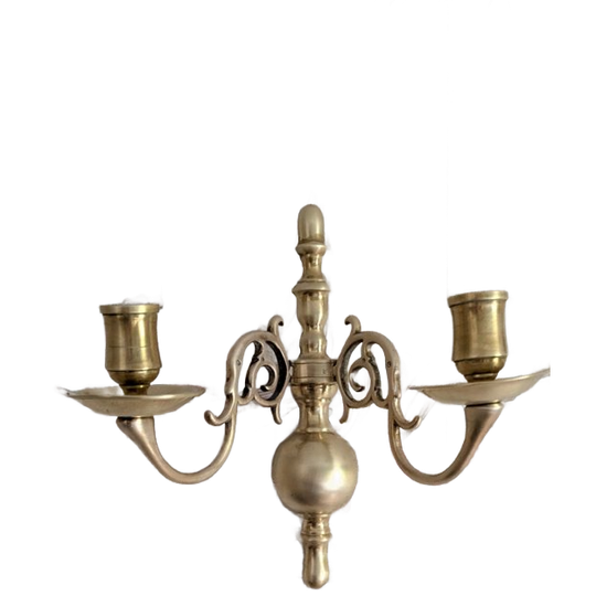 Messing Wandkandelaar 1