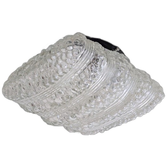 Jaren 60 Plafondlamp – Wandlamp – Transparant -(kg32) 1