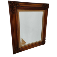 Vintage Goudkleurige Hollywood Regency Barok Rococo Spiegel