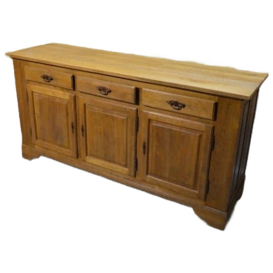 Massief Eiken Dressoir – Met 3 Laden En 3 Kastjes, Robuust En Ruim 1