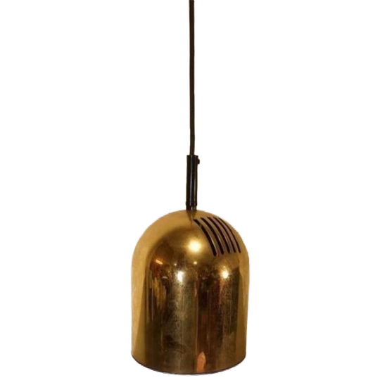 Vintage Design Gouden Hanglamp, Vrieland (?) 1