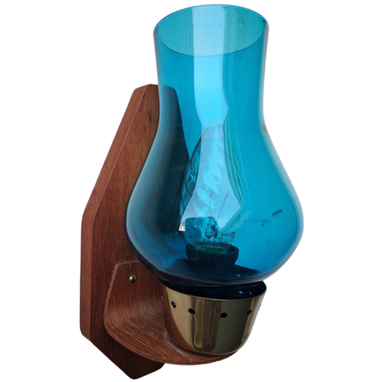 Scandinavisch Teak Wandlampje 1