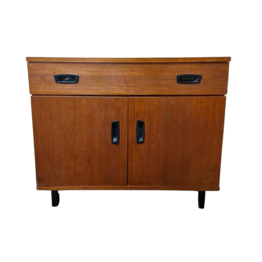 Vintage Audiomeubel Lp Platenspeler Kastje Dressoir Kast 1