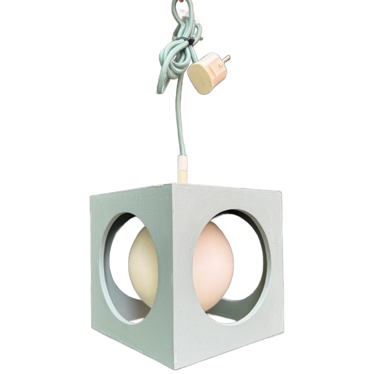 Dobbelsteenlamp Richard Essig Space Age 1