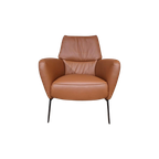 Nieuw - Prominent E-101 Fauteuil - Bruin - Leder - Design thumbnail 1