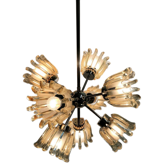 Brass Sputnik Chandelier By Doria, 1960s 1