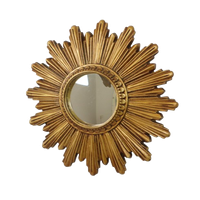 Kleine Vintage Zonnespiegel Sunburst Spiegel Resine 25cm