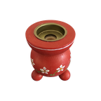 Vintage Houten Zweedse Bolkandelaar Kerst Groot (H13Cm) thumbnail 1