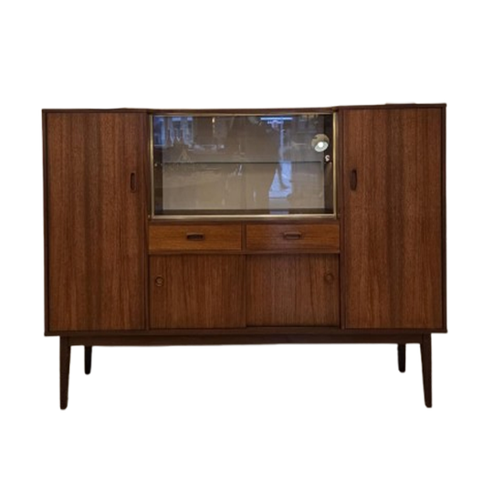 Vintage Highboard /dressoir, Teak, Nederland 1960's 1