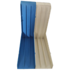 Vintage Lp-Houders Platenhouders Blauw Wit thumbnail 1