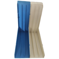Vintage Lp-Houders Platenhouders Blauw Wit