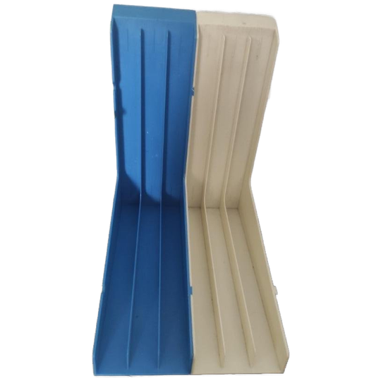Vintage Lp-Houders Platenhouders Blauw Wit 1