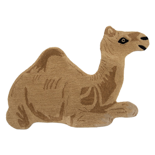 Vloerkleed Dromedaris 60x90 Cm Bruin Wol - Clayre En Eef - Dieren Tapijt 1