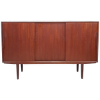 Vintage Deens Highboard | Teak Dressoir Grote Kast thumbnail 1