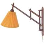 Vintage Fog & Mørup Teak Wandlamp Schaarlamp Rope 60 Denmark thumbnail 1