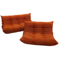 Ligne Roset Togo Set - 2 En 3 Zit - Roest Oranje