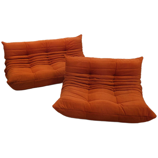 Ligne Roset Togo Set - 2 En 3 Zit - Roest Oranje 1