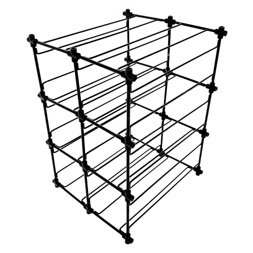 Vintage Wijnrek Modulair Metaal Jaren 80 Minimalistisch