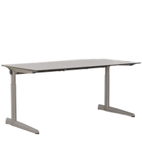 Ahrend 500 Bureau, 160 X 80 Cm, Hoogte Instelbaar Onderstel, Gespikkeld Grijs Blad