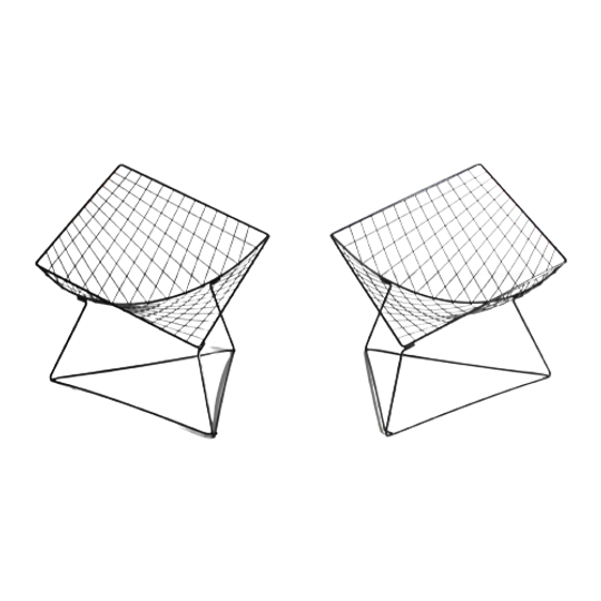 Postmodernistische Vintage Set Van "oti" Lounge Chairs Voor IKEA Door Niels Gammelgaard 1
