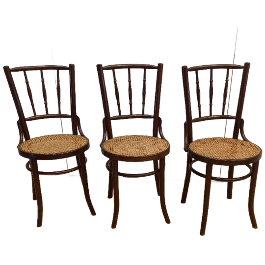 Set Van 3 Thonet-stijl Caféstoelen 1