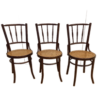Set Van 3 Thonet-stijl Caféstoelen