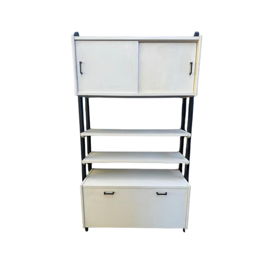 Simplalux Wandmeubel Midcentury Zwart Wit 1