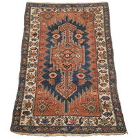 Vintage Handgeknoopt Kaukasisch Tapijt
