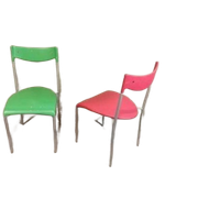 Set Van 2 Vintage Design Italiaans Stoelen Eetkamerstoelen