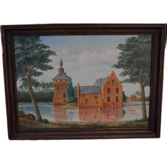 Schilderij Kasteel De Granvelle Te Sint-joost-ten-node 1